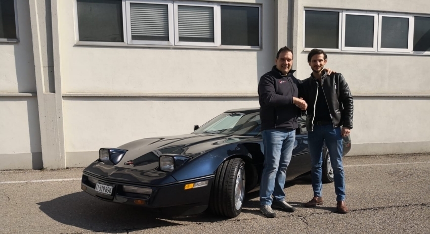 Alex Fontana e la sua Corvette